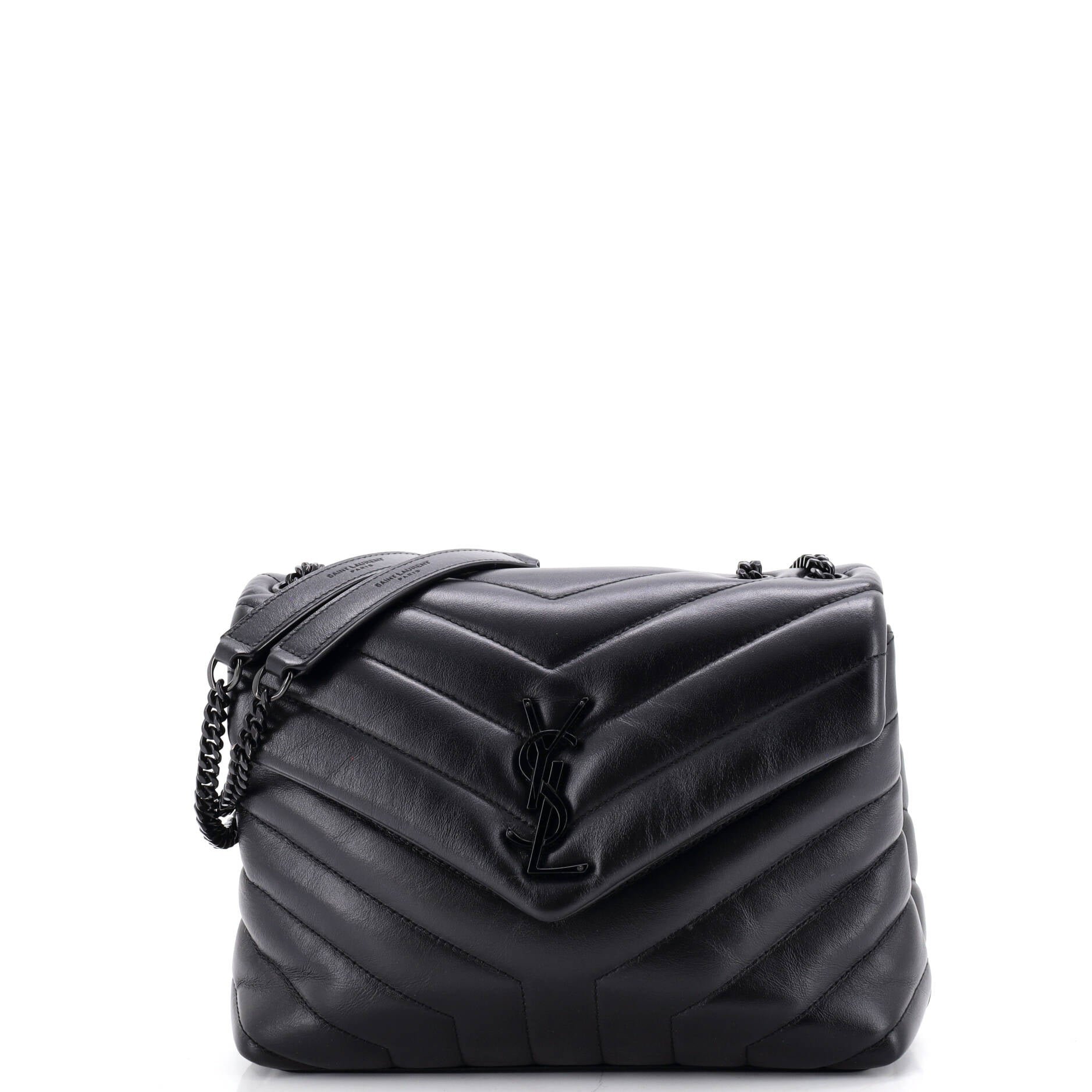 Loulou Shoulder Bag Matelasse Chevron Leather Small