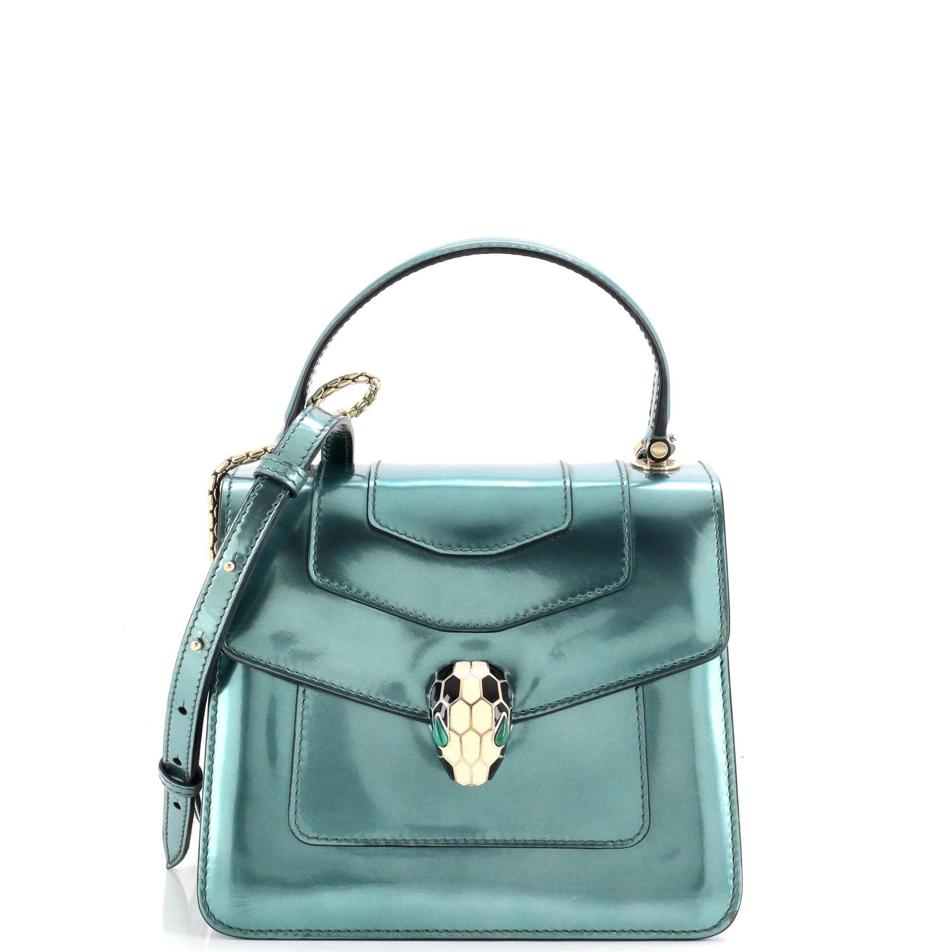 Patent leather handbag