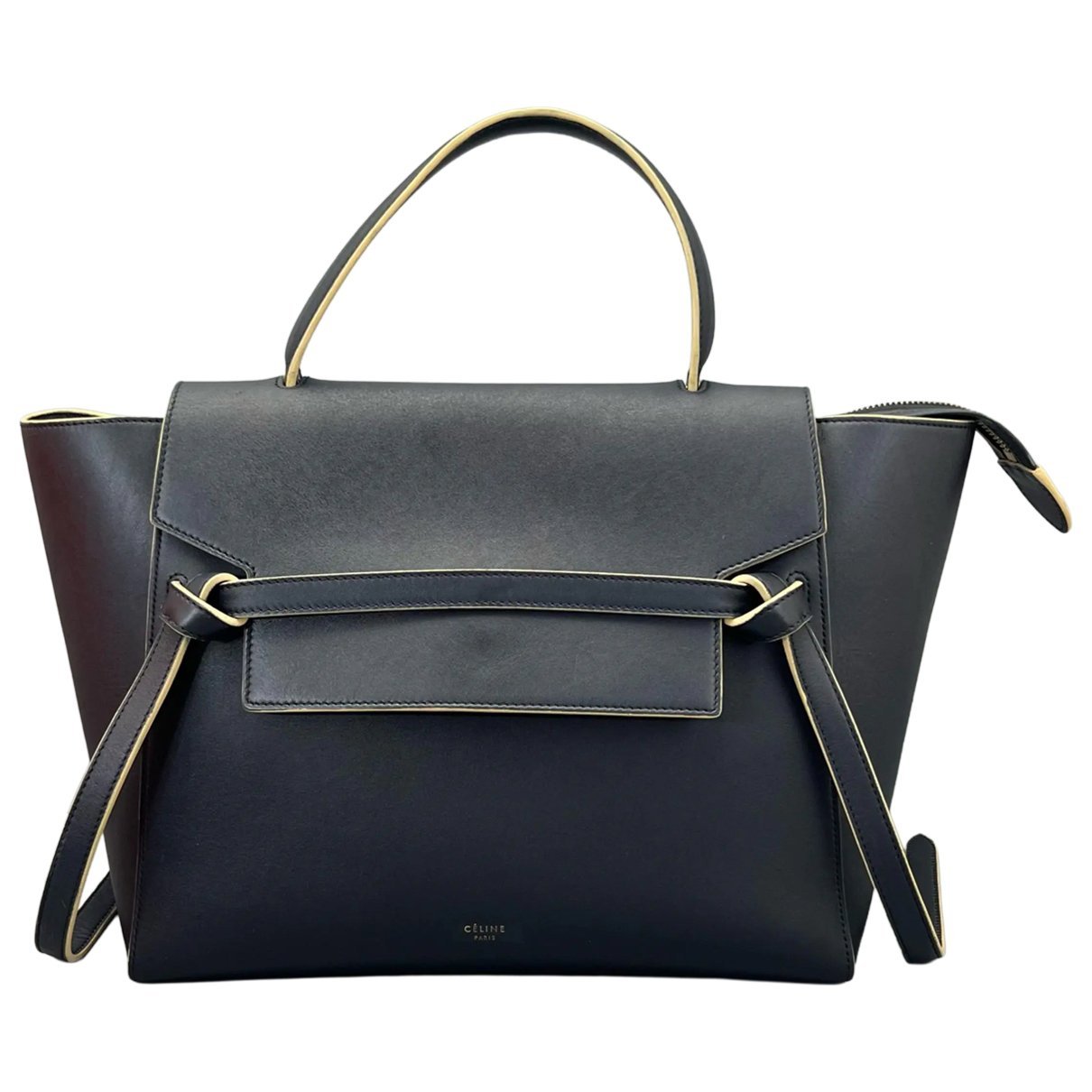 Belt leather handbag