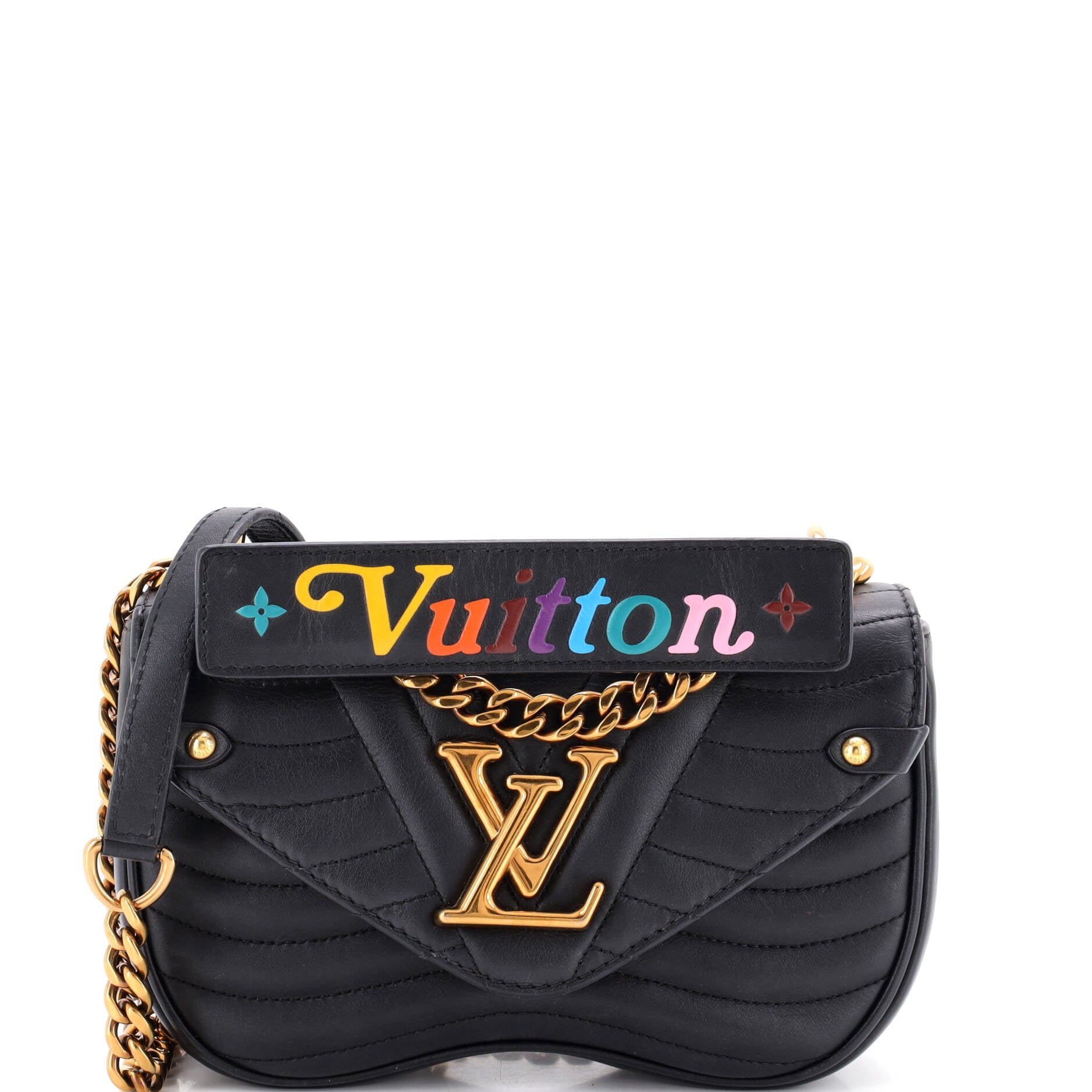 New Wave Chain Bag Quilted Leather PM