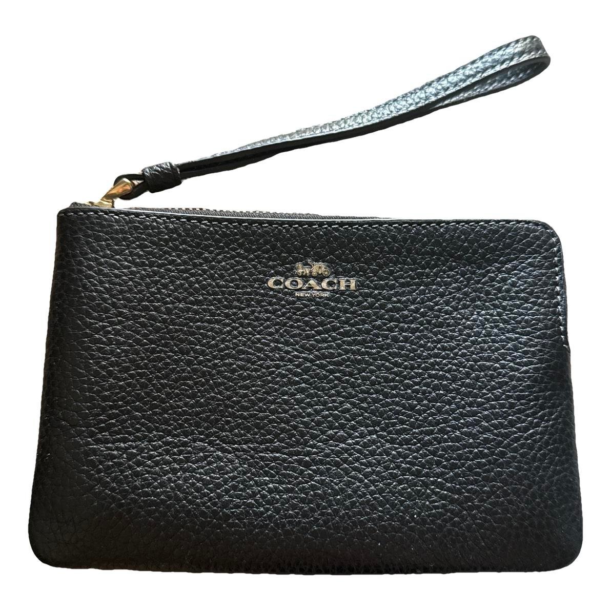 Leather clutch bag