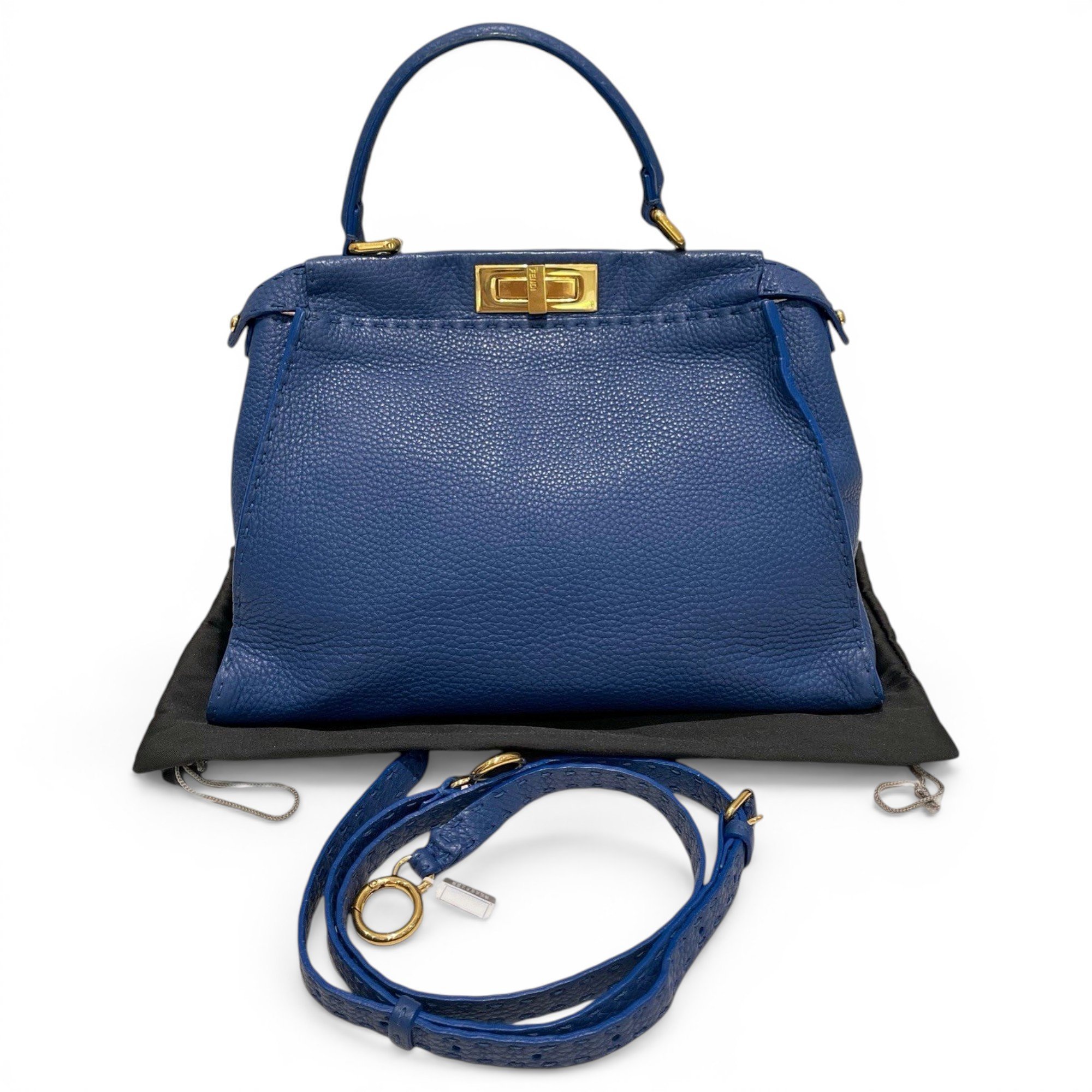 Peekaboo leather handbag