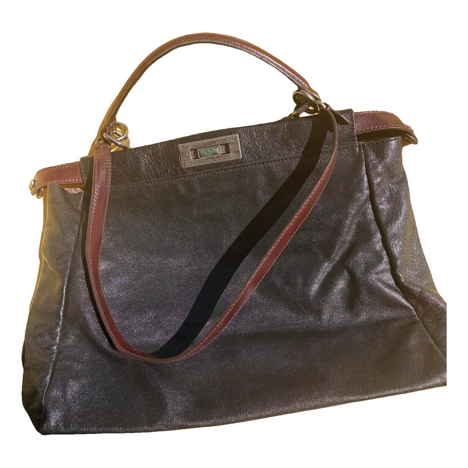 Peekaboo leather handbag
