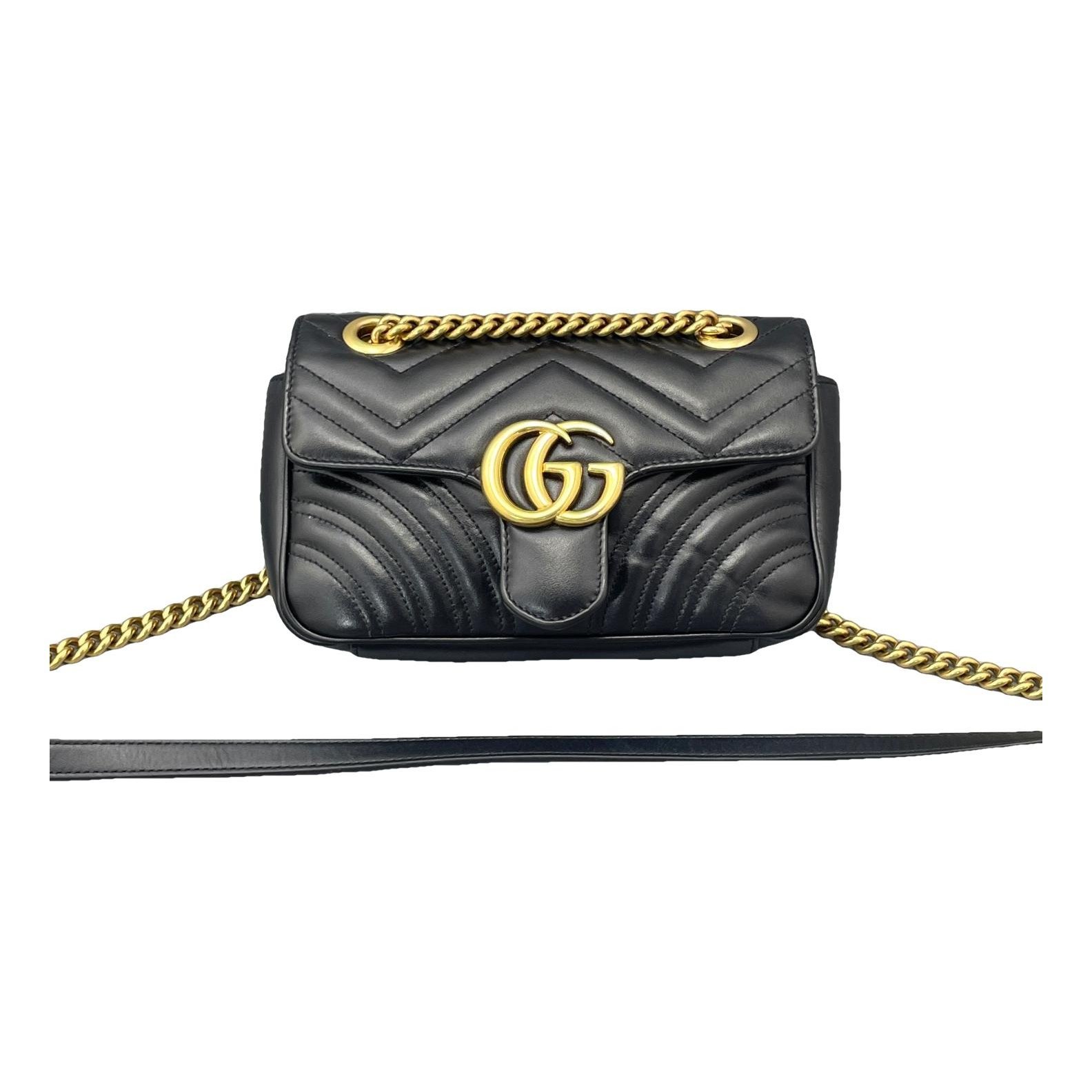 GG Marmont Flap leather handbag