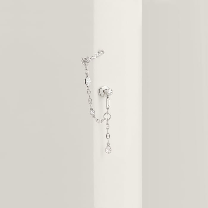 Sans Coloris Chaine d'Ancre Chaos Fancy Left Single Earring