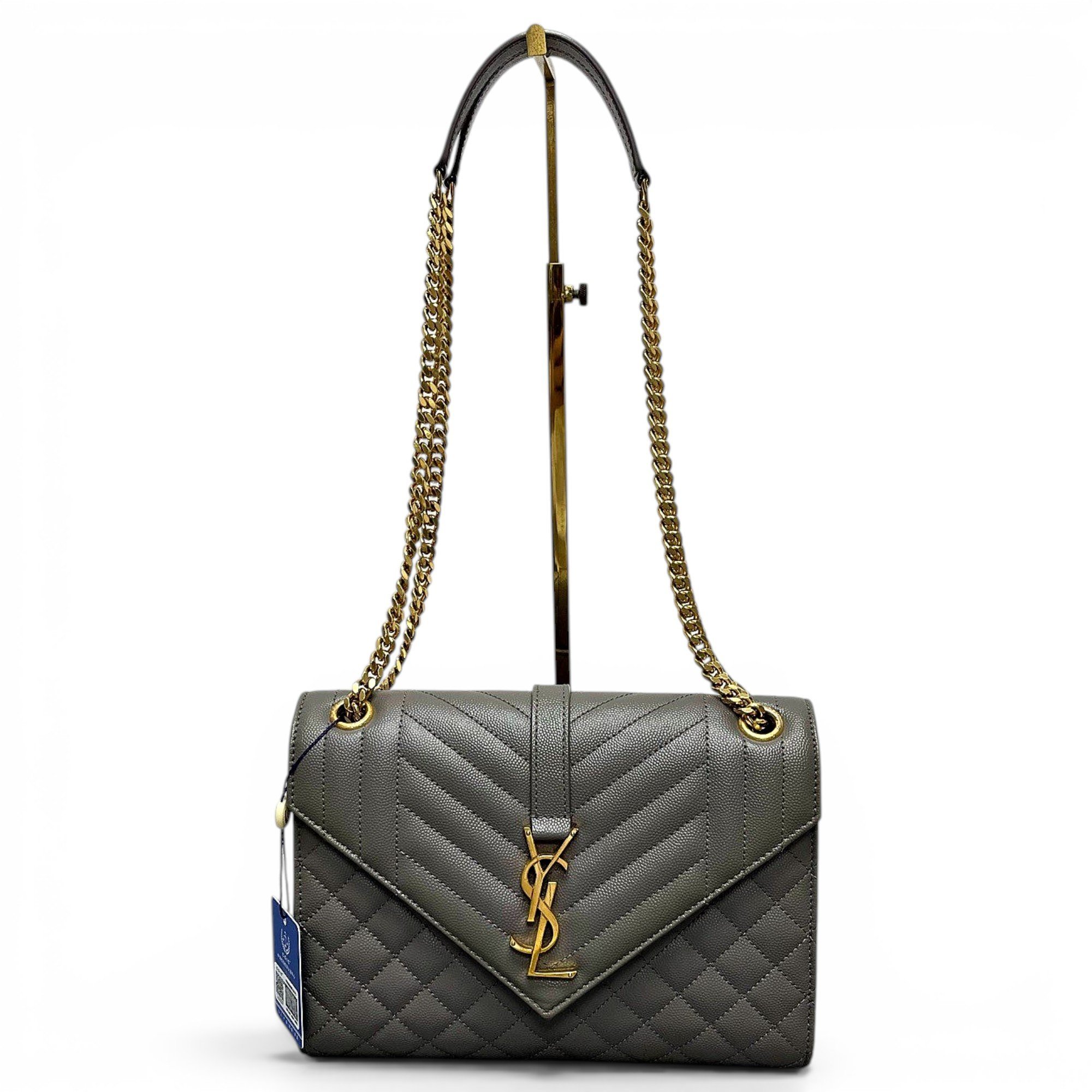 Envelope leather handbag