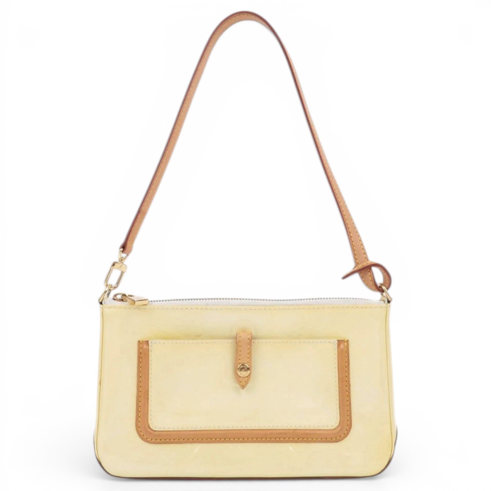 Patent leather handbag