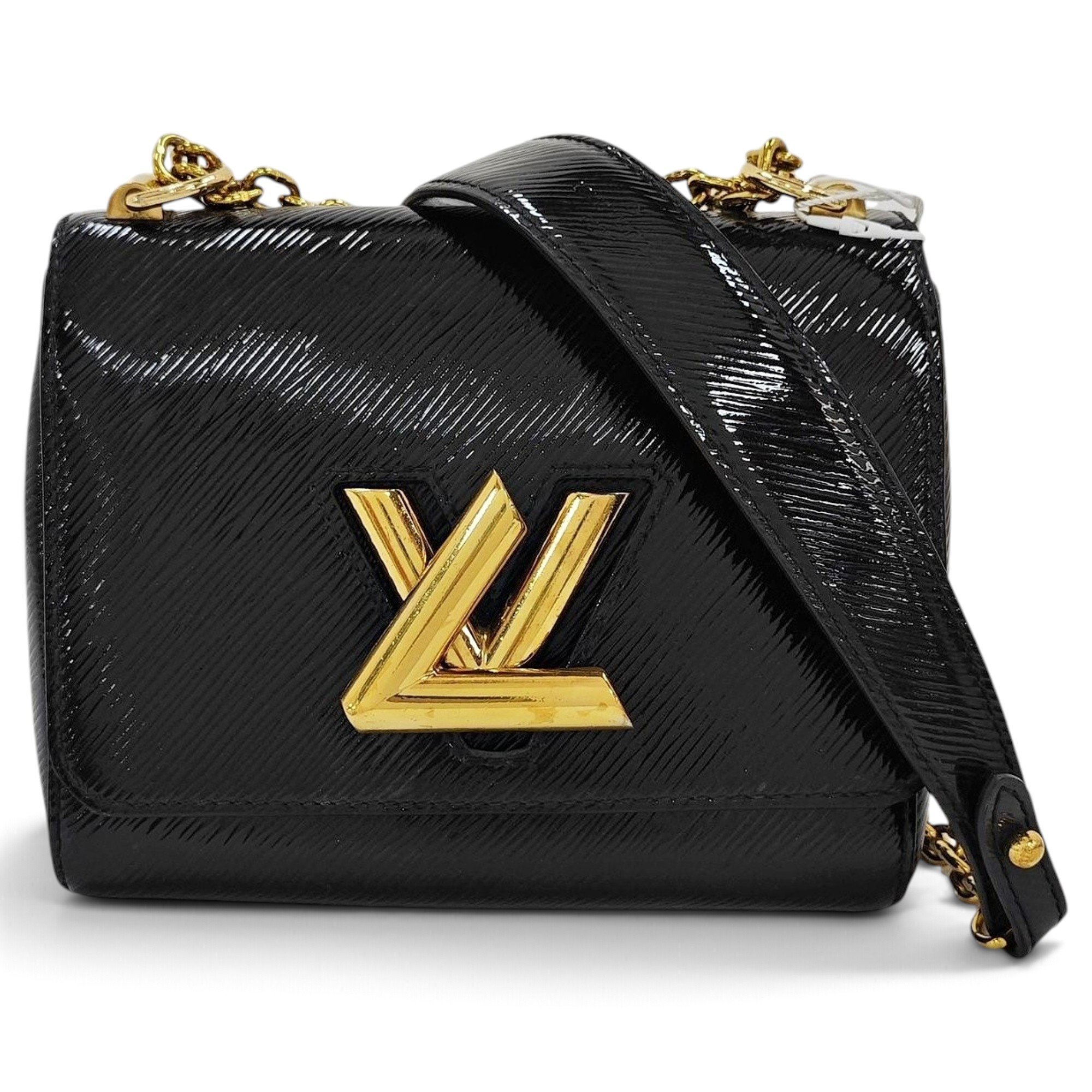 Twist leather handbag