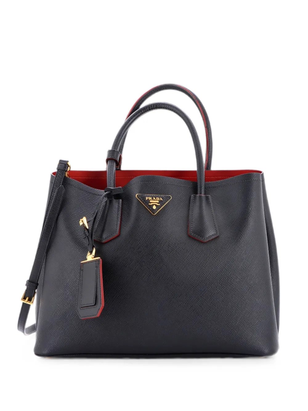 Cuir Double Saffiano Leather Medium tote bag
