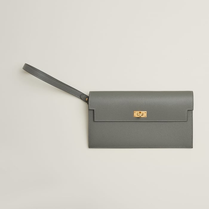Gris Meyer Kelly Pocket Long Wallet