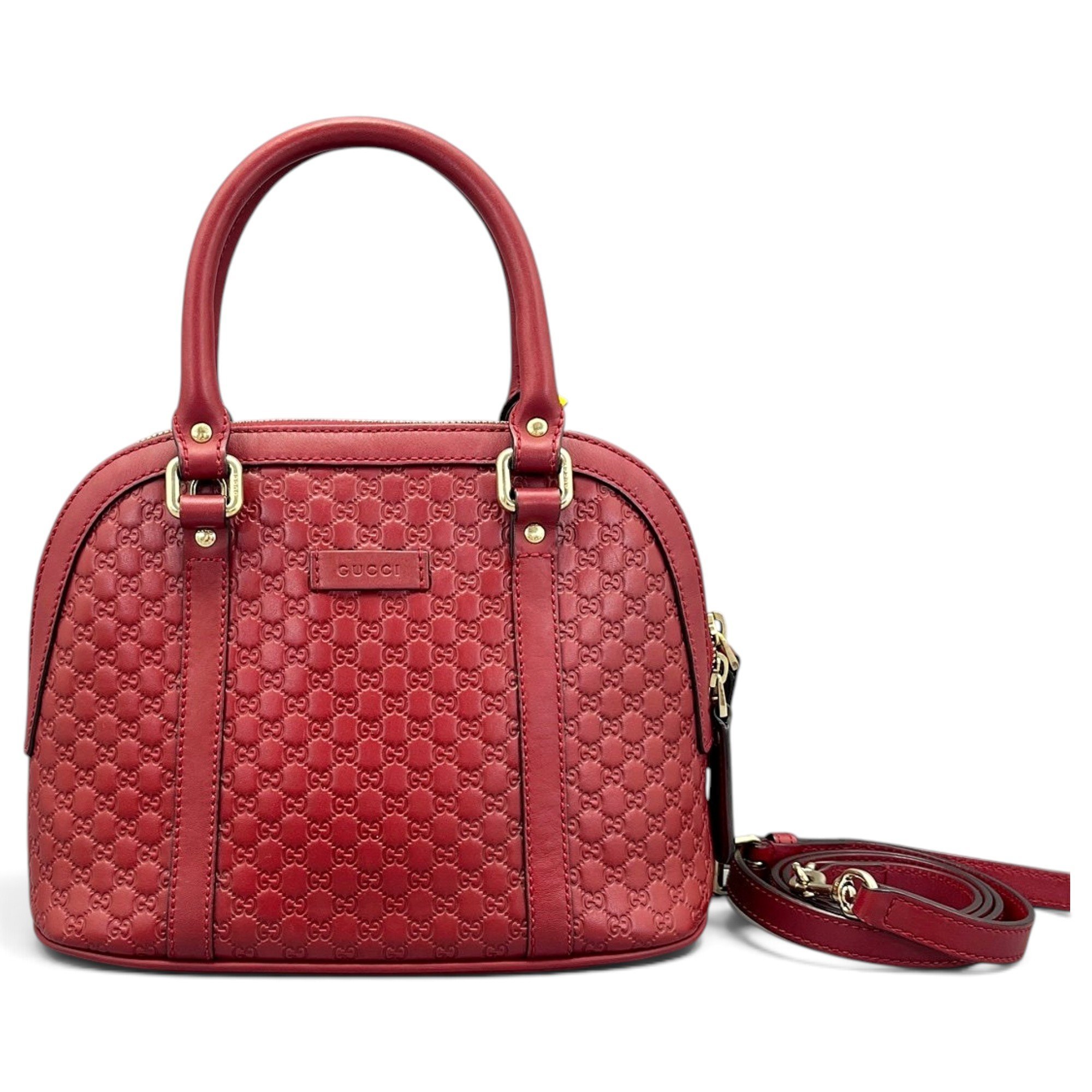 Dôme leather handbag