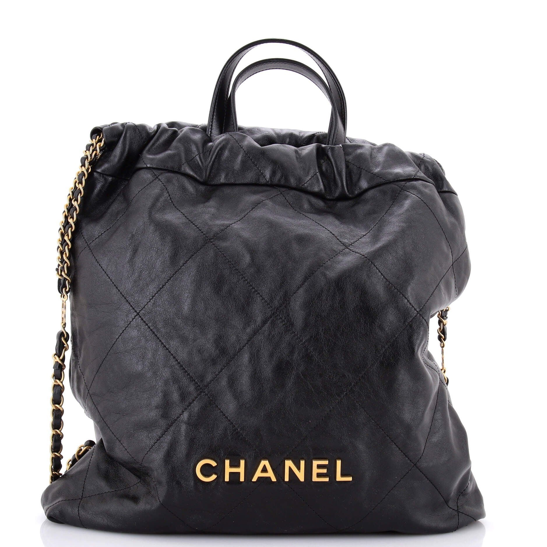 Leather backpack