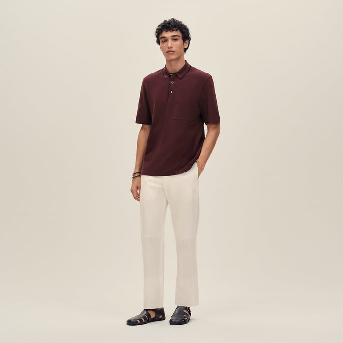 Bourgogne "Piqures Sellier" Polo Shirt