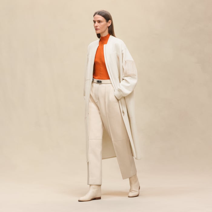Blanc Naturel Bombers Coat