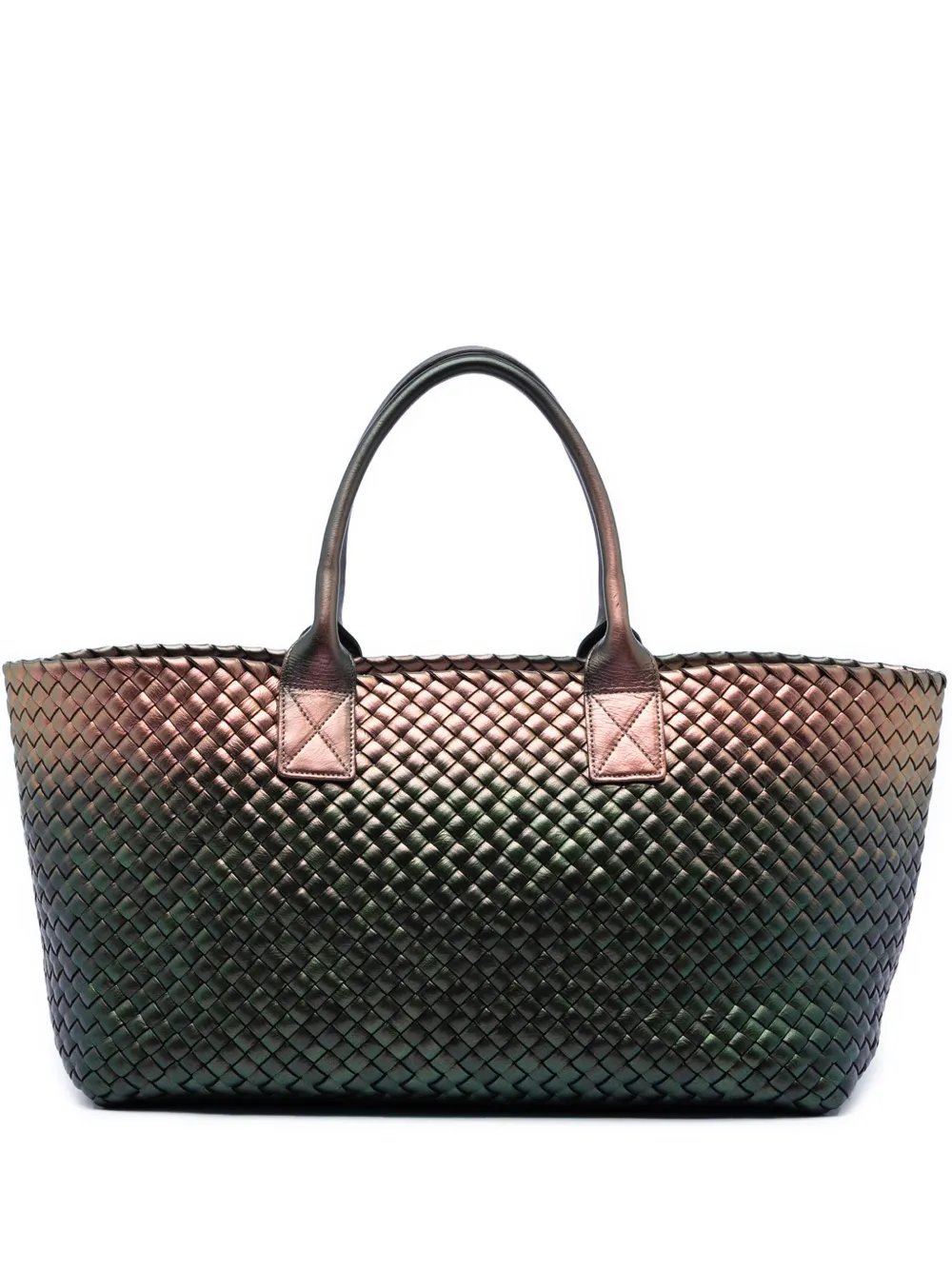 2010 Medium Iridescent Nappa Intrecciato Cabat tote bag