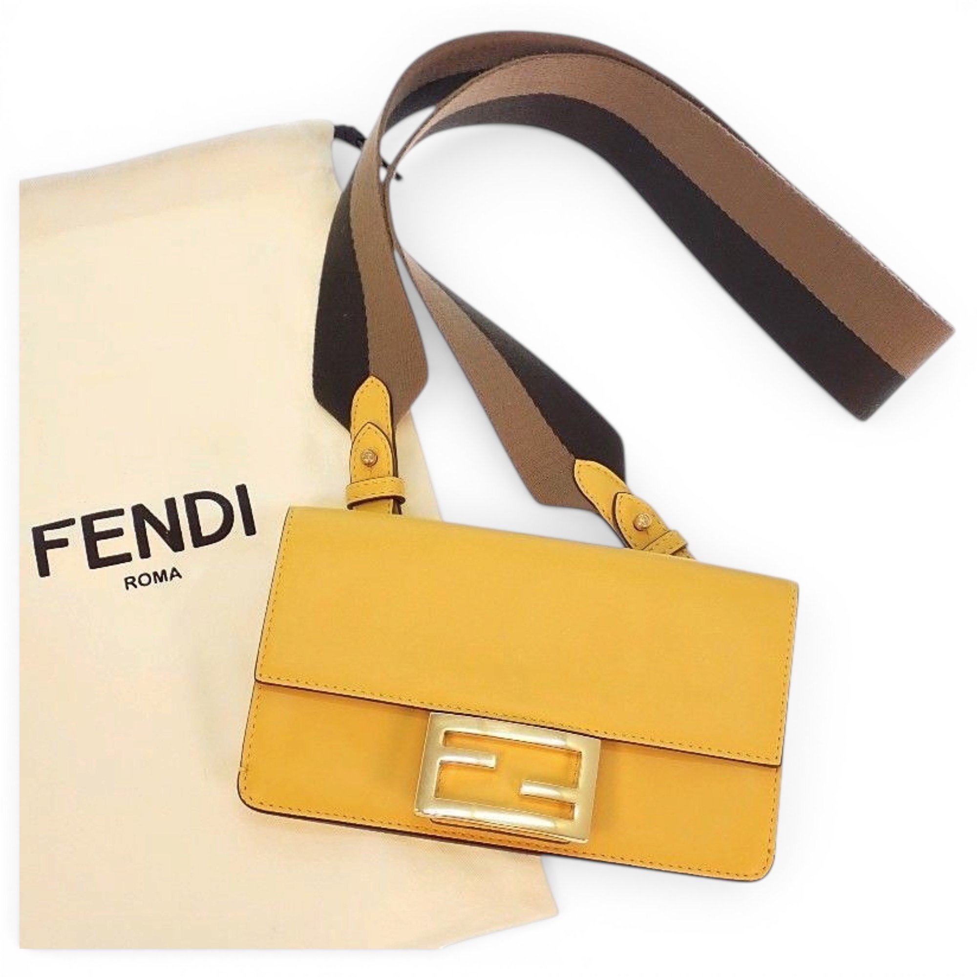 Baguette leather handbag