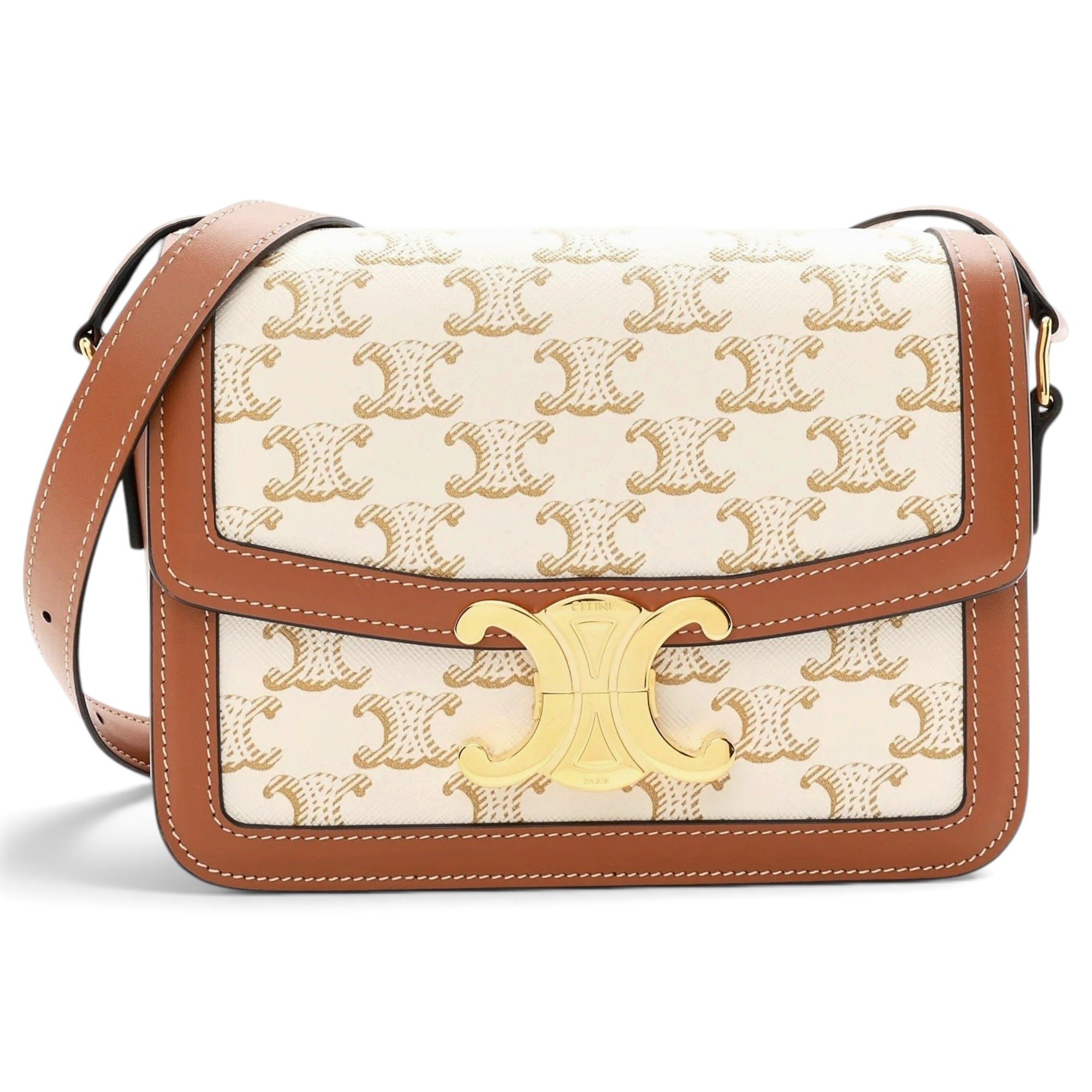 Triomphe leather handbag