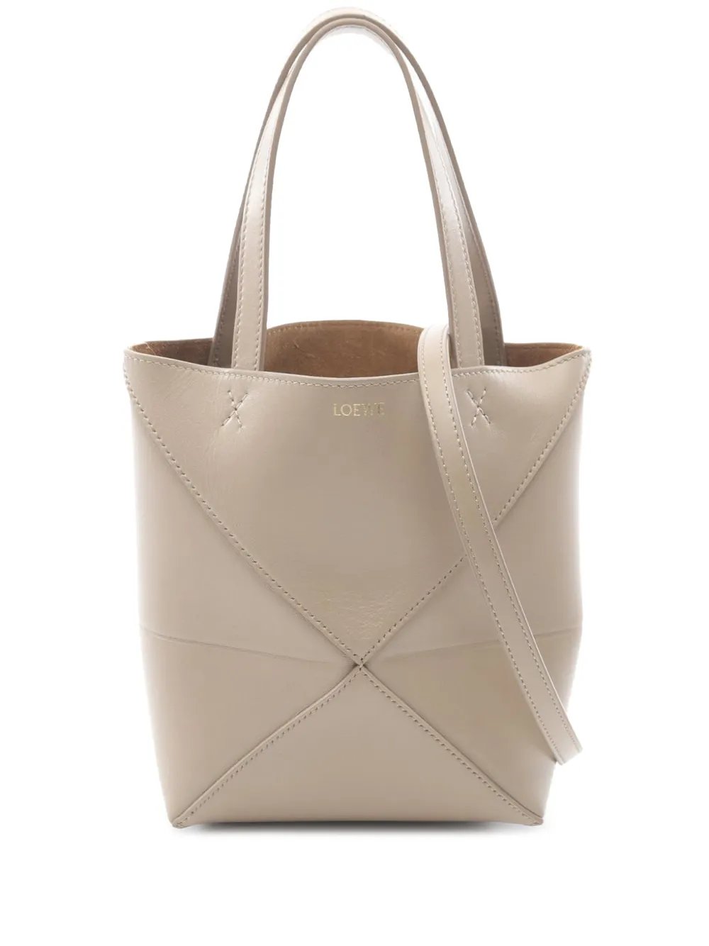 Loewe 2010-2026 Mini Calfskin Puzzle Fold Tote satchel