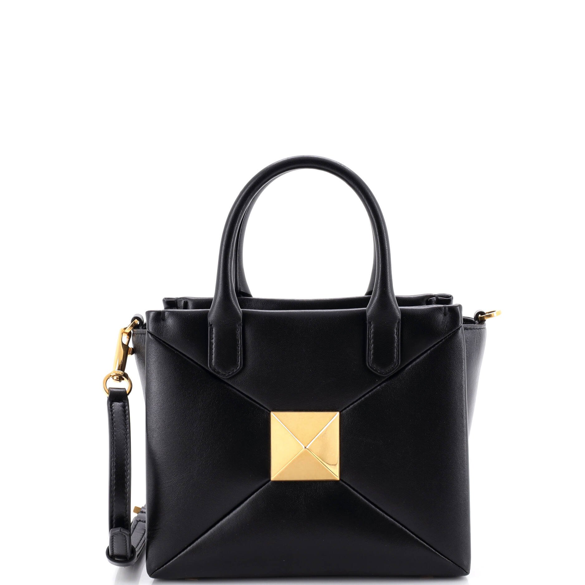 One Stud Top Handle Bag Leather Small