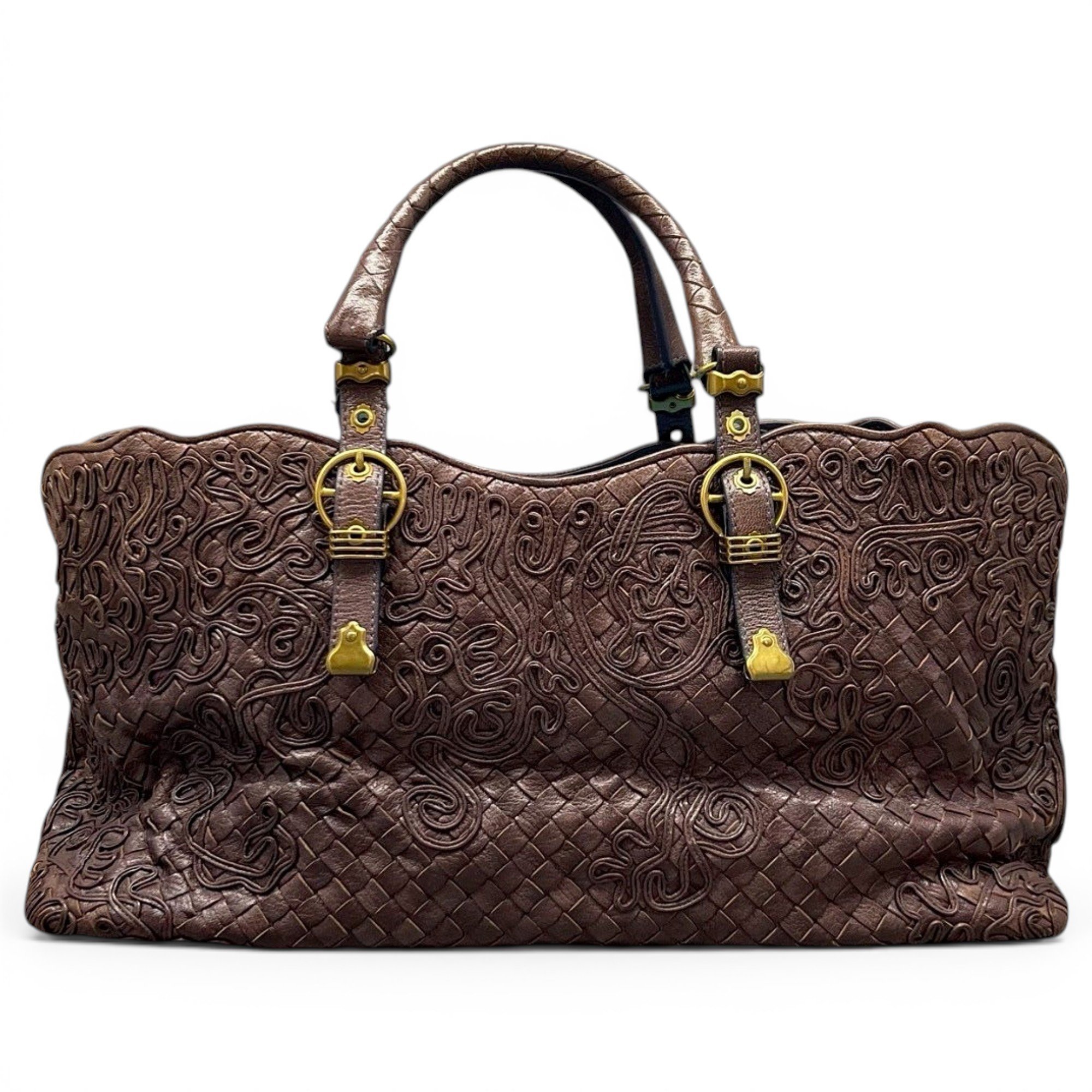 Leather tote