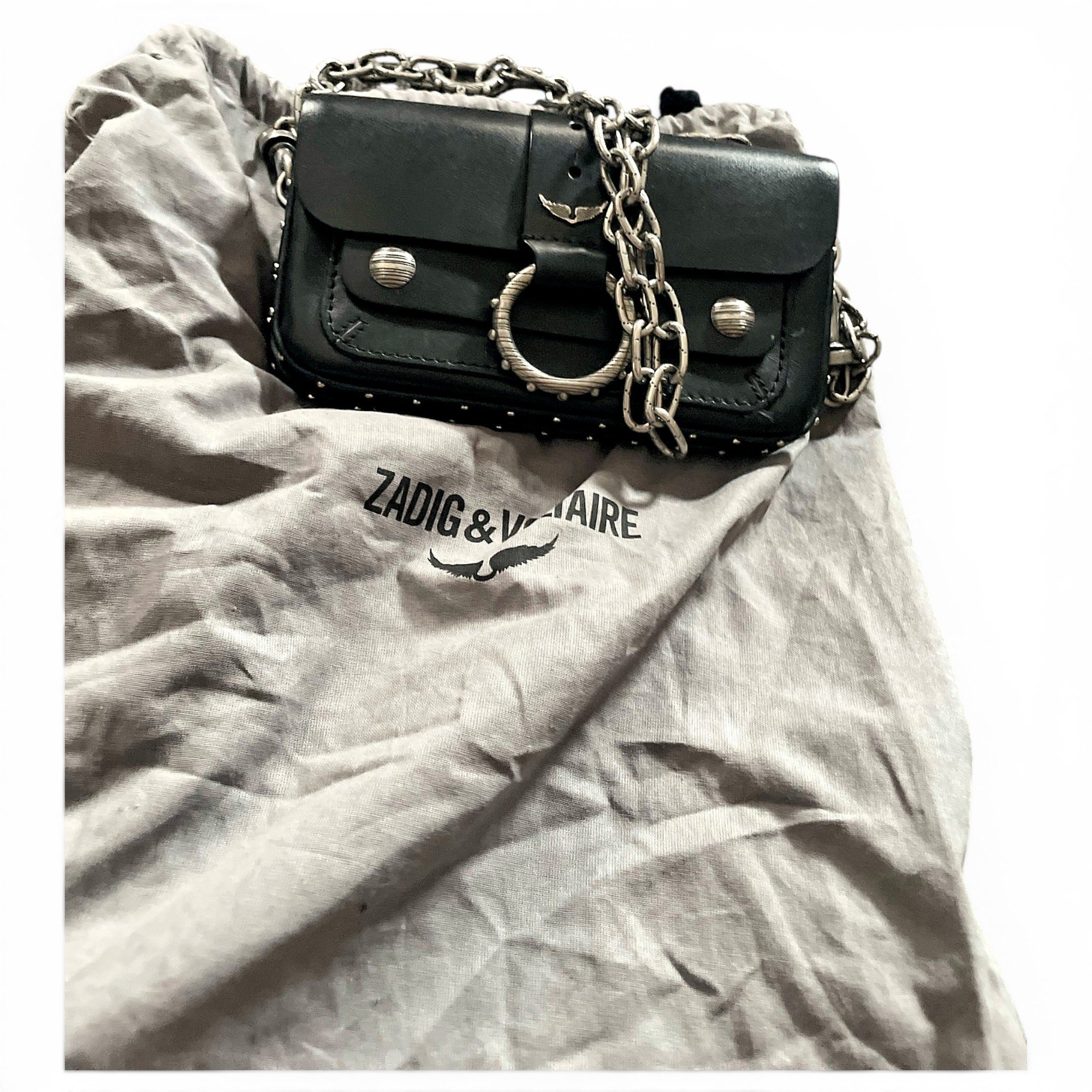 Rock leather crossbody bag