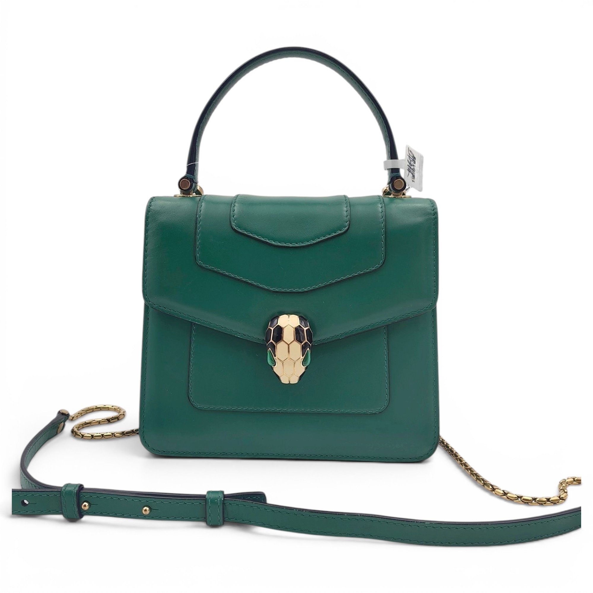 Bvlgari Serpenti leather bag