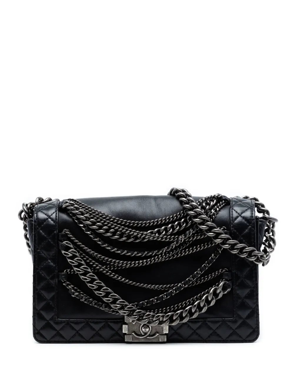 2013-2014 Medium Paris Dallas Enchained Boy Flap shoulder bag