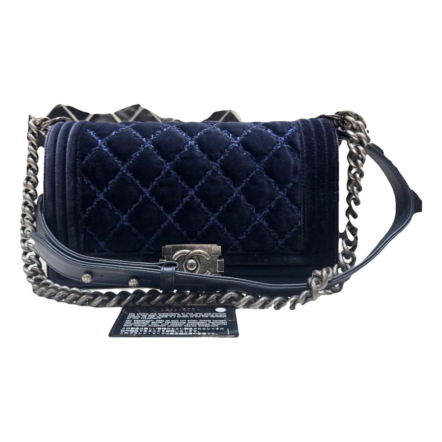 Boy velvet crossbody bag