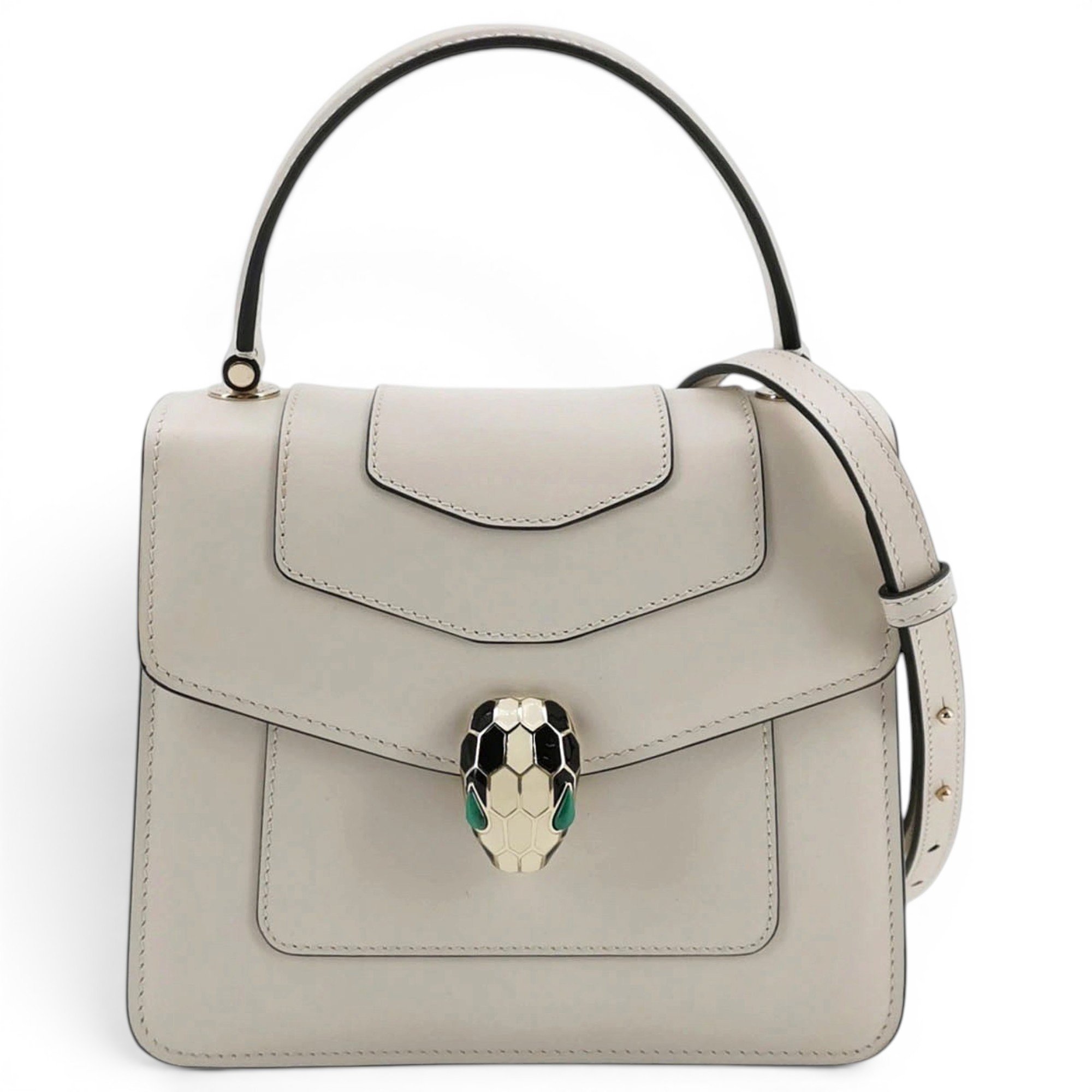 Serpenti leather handbag