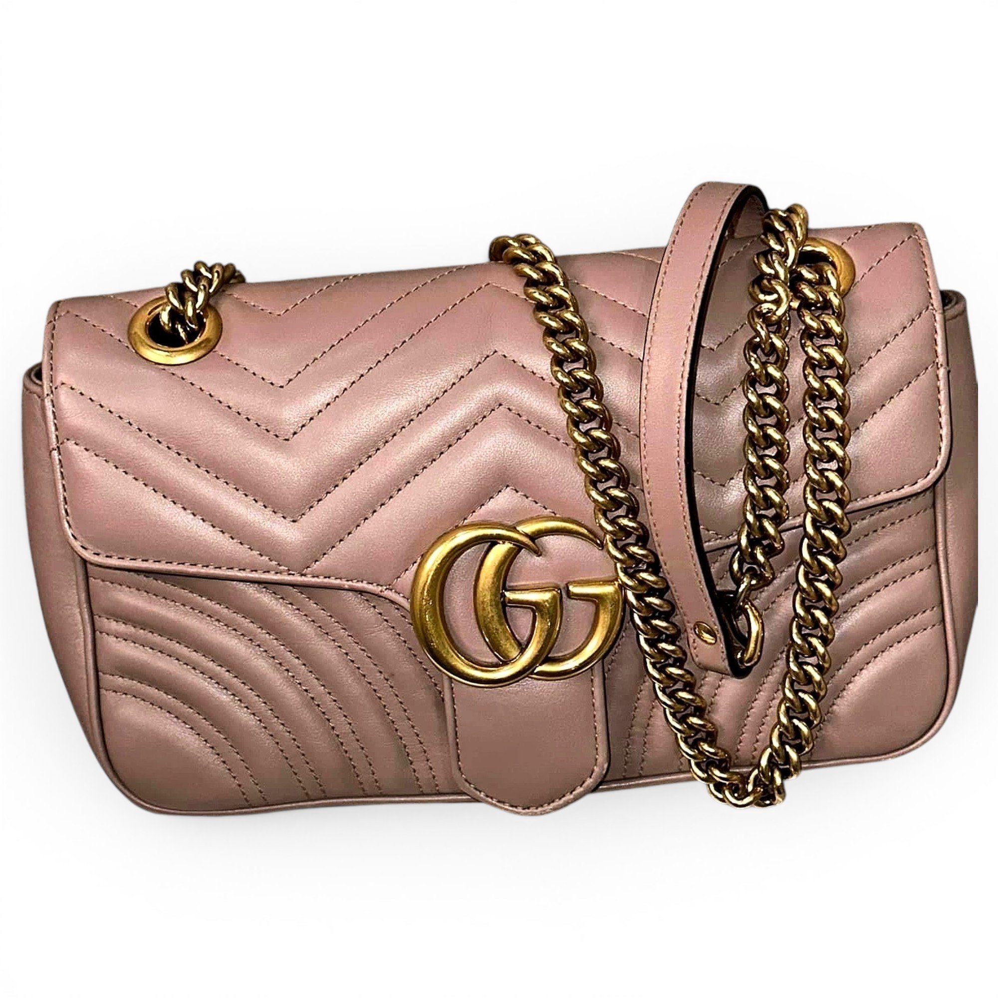 GG Marmont Flap patent leather crossbody bag