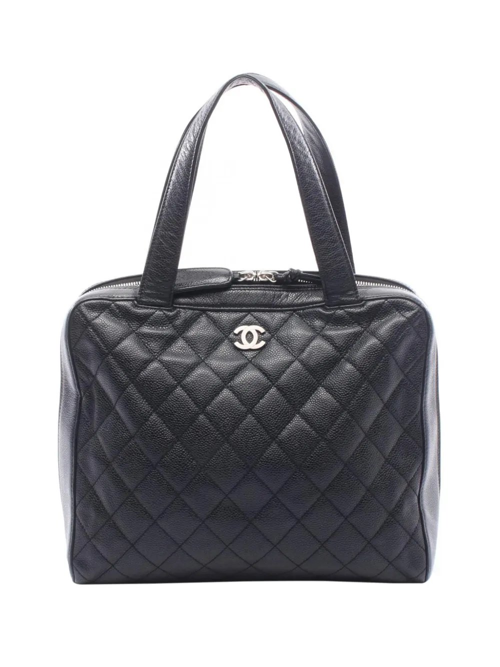2000-2002 CC Quilted Caviar Bowler Bag handbag