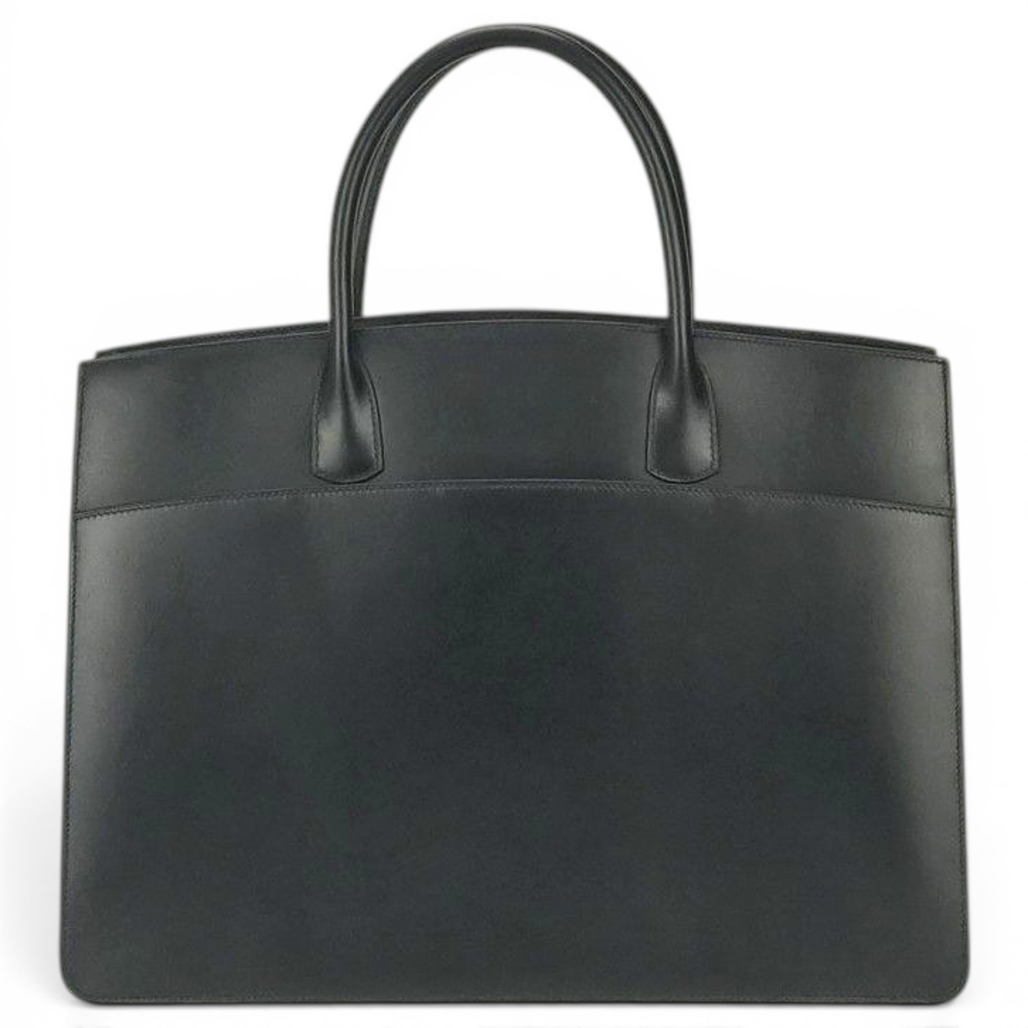 White Bus leather bag