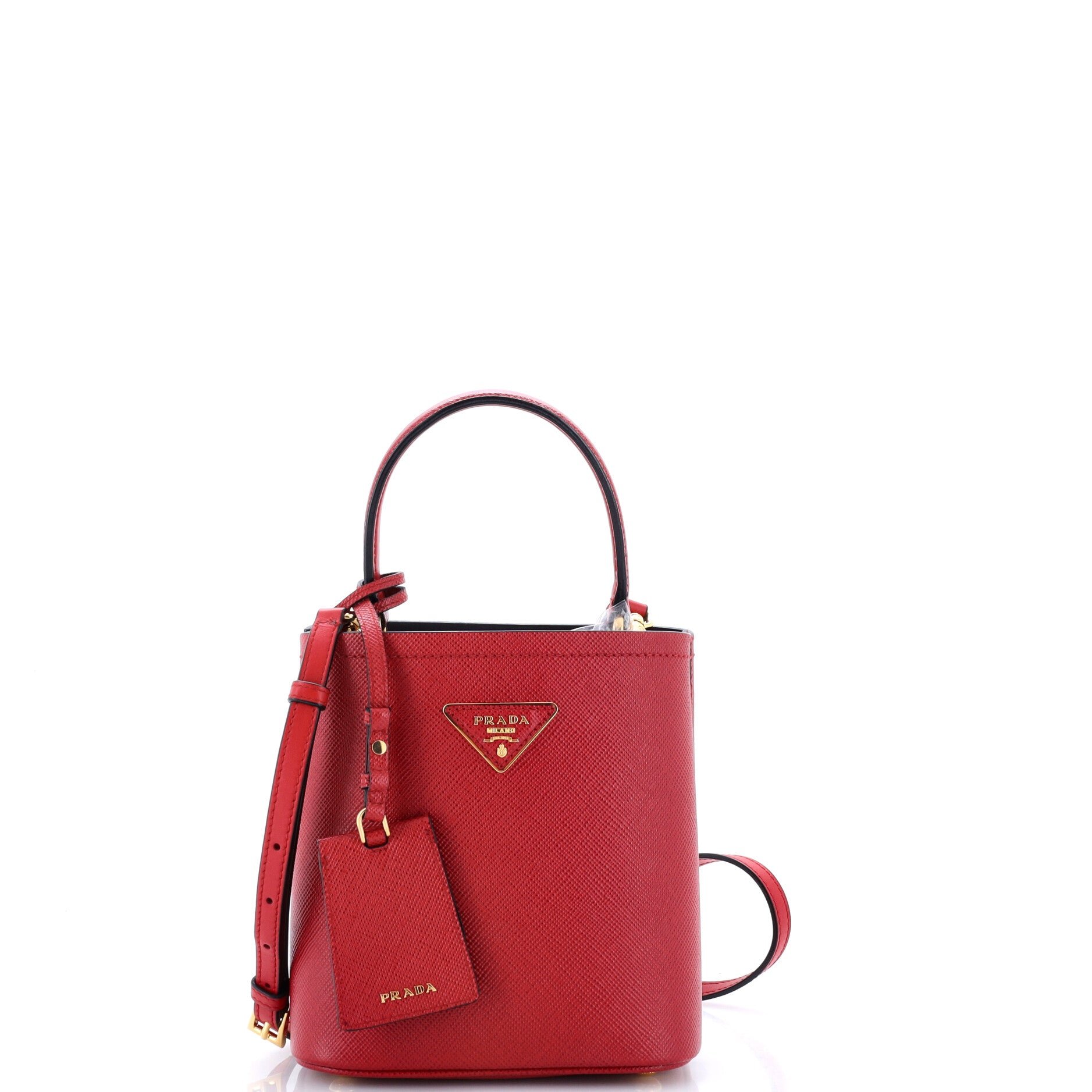 Panier Bucket Bag Saffiano Leather Small