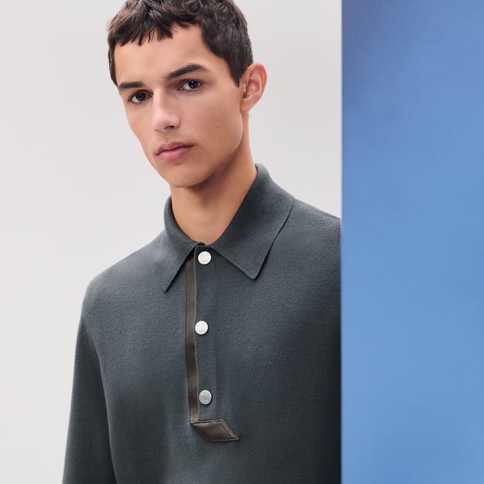 "Virage cuir" polo shirt