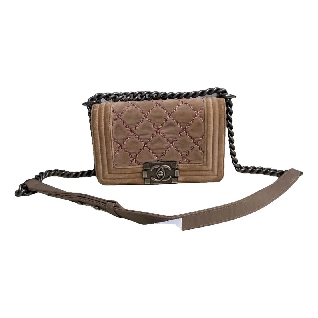 Boy velvet crossbody bag