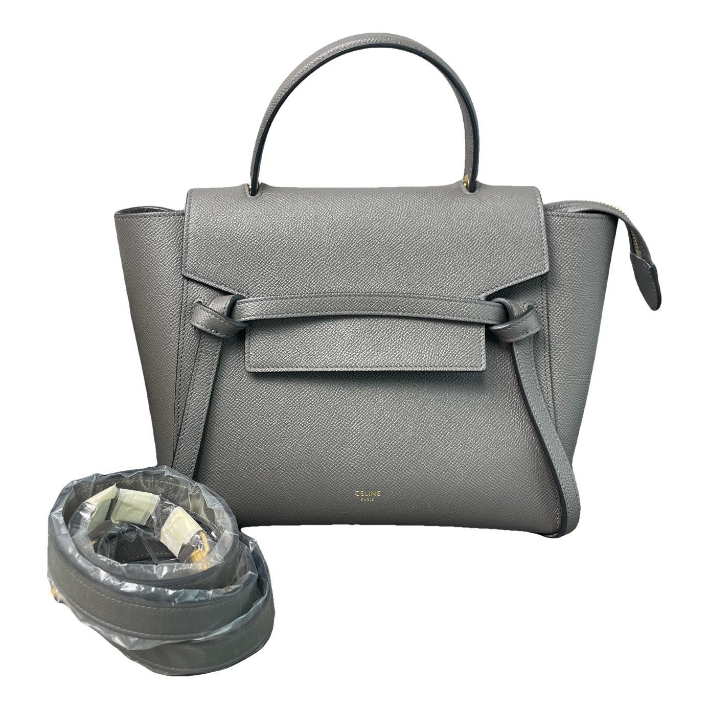 Belt leather handbag