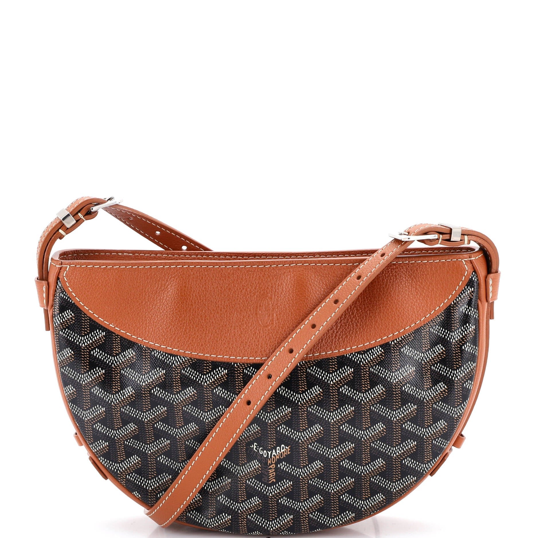 Goyard Hirondelle Shoulder Bag Coated Canvas and Leather