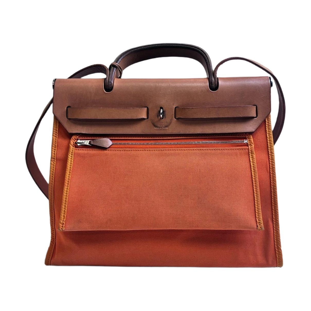 Hermes Herbag Handbag Orange