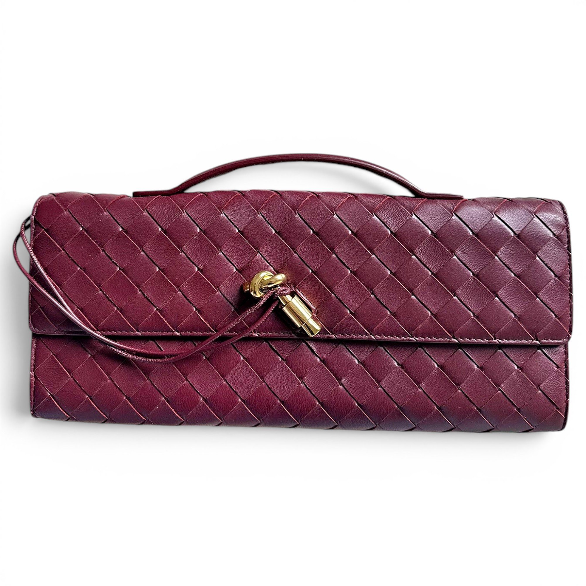 Bottega Veneta Andiamo leather clutch bag