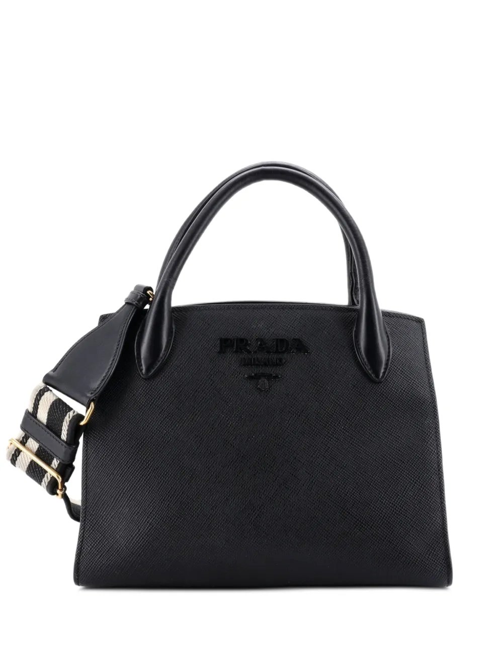Monochrome Saffiano with City Calf Small tote bag