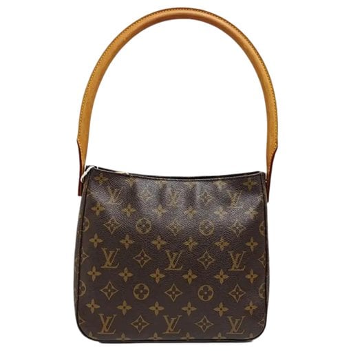 Looping leather handbag