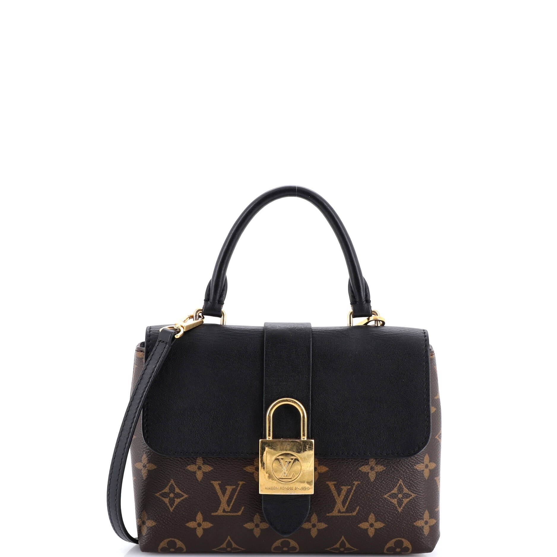 Louis Vuitton Locky Handbag Monogram Canvas with Leather BB