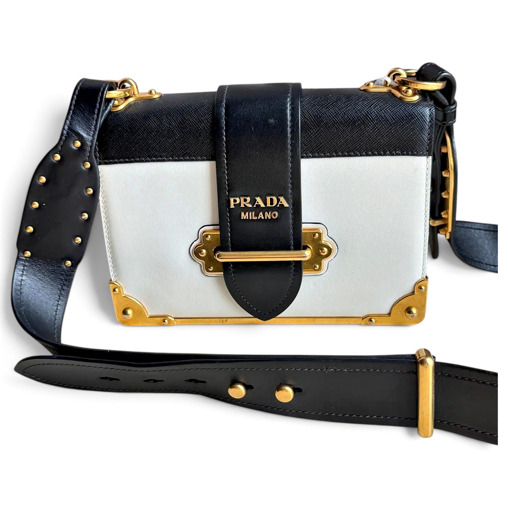 Cahier leather crossbody bag