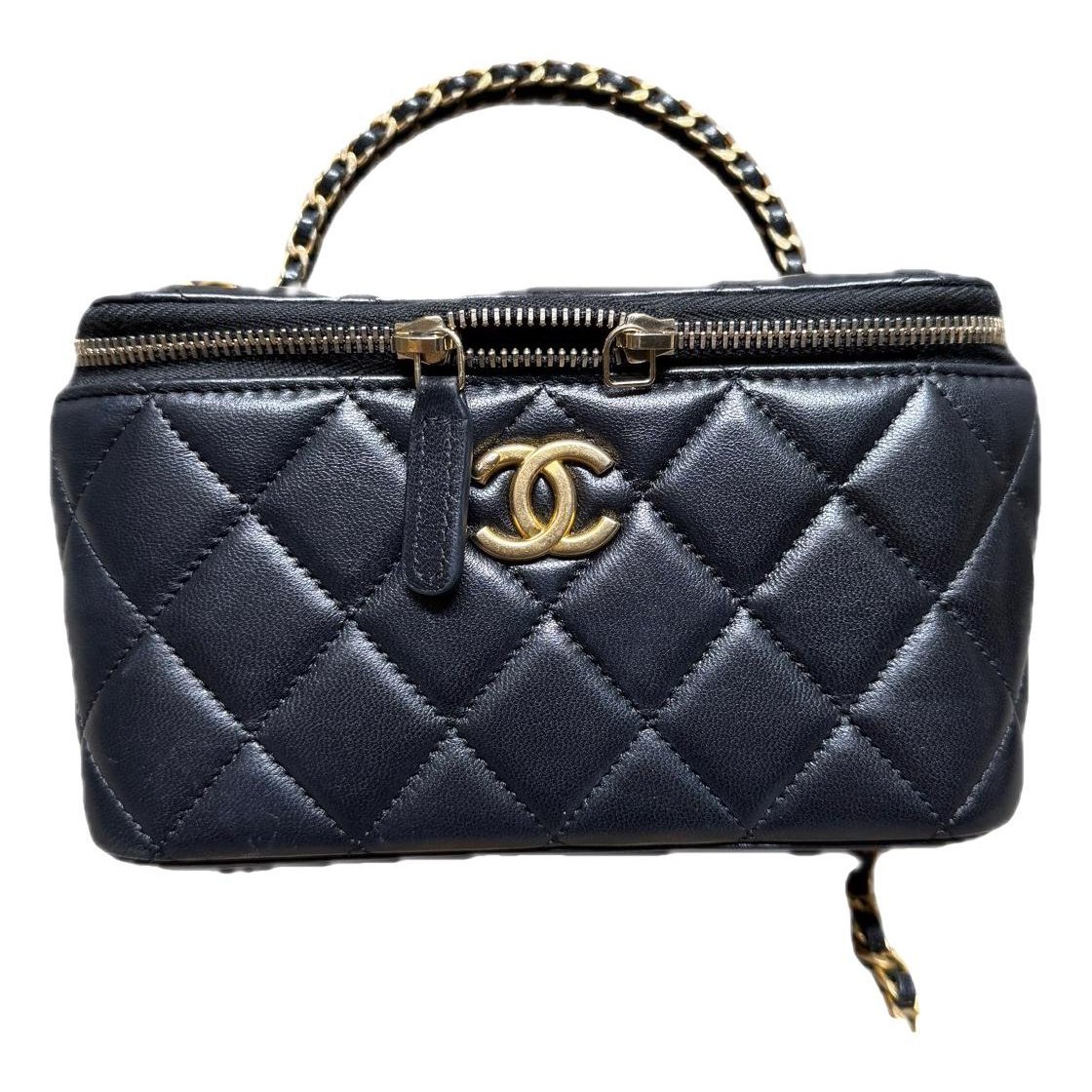 Trendy CC Vanity leather handbag