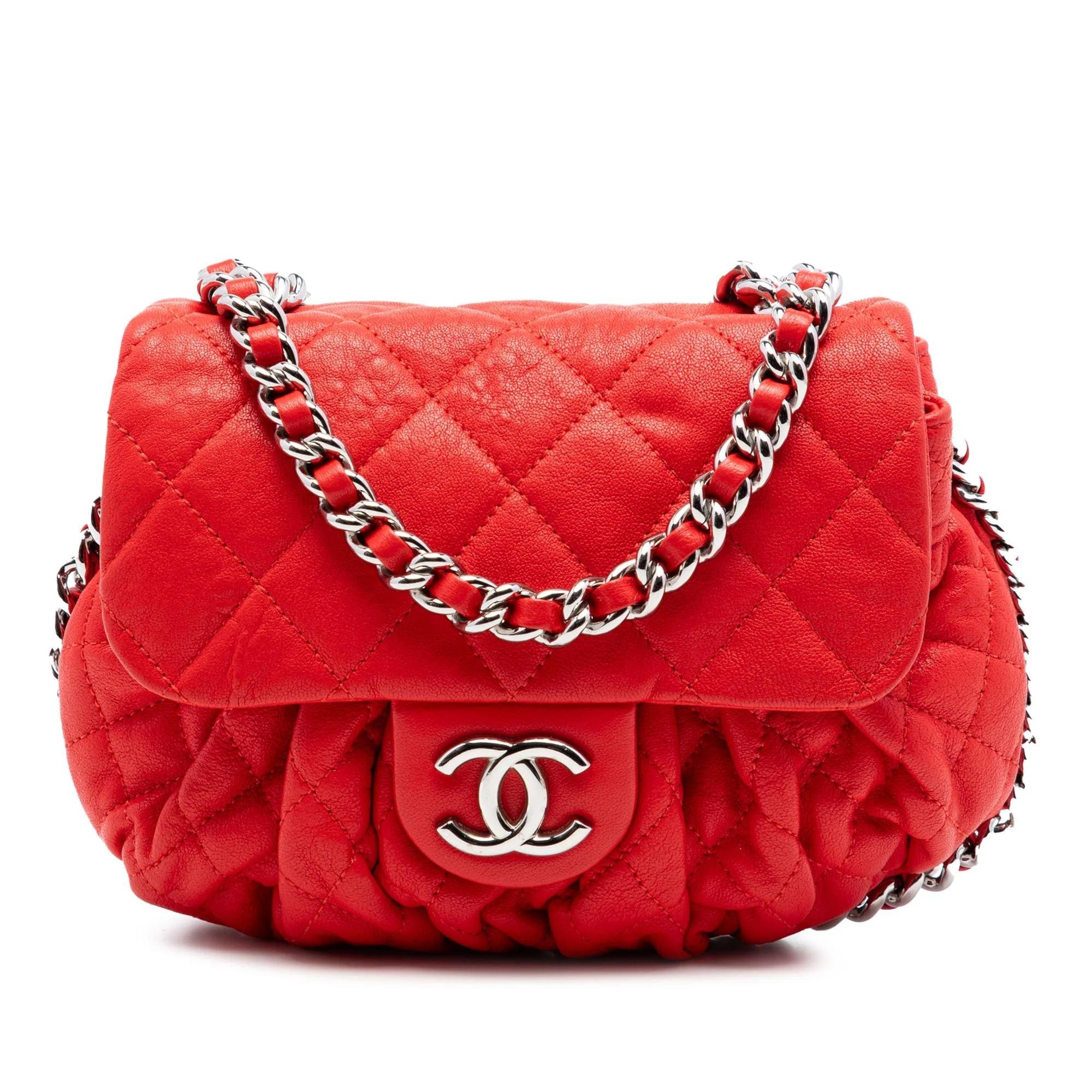 Chain Around leather crossbody bag