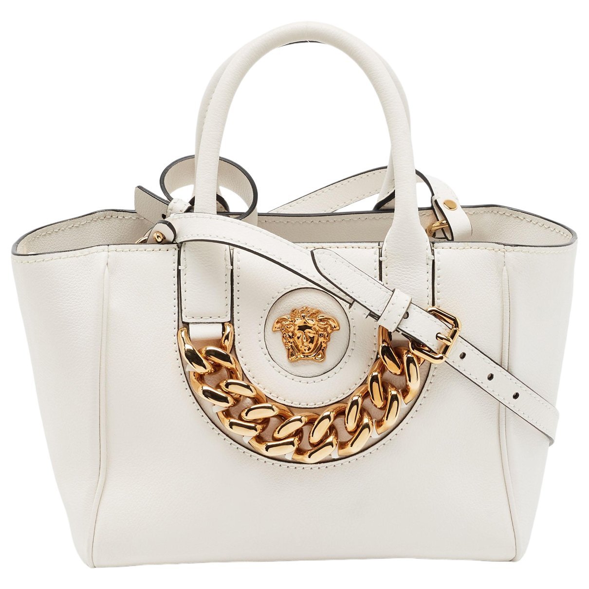 La Medusa leather tote