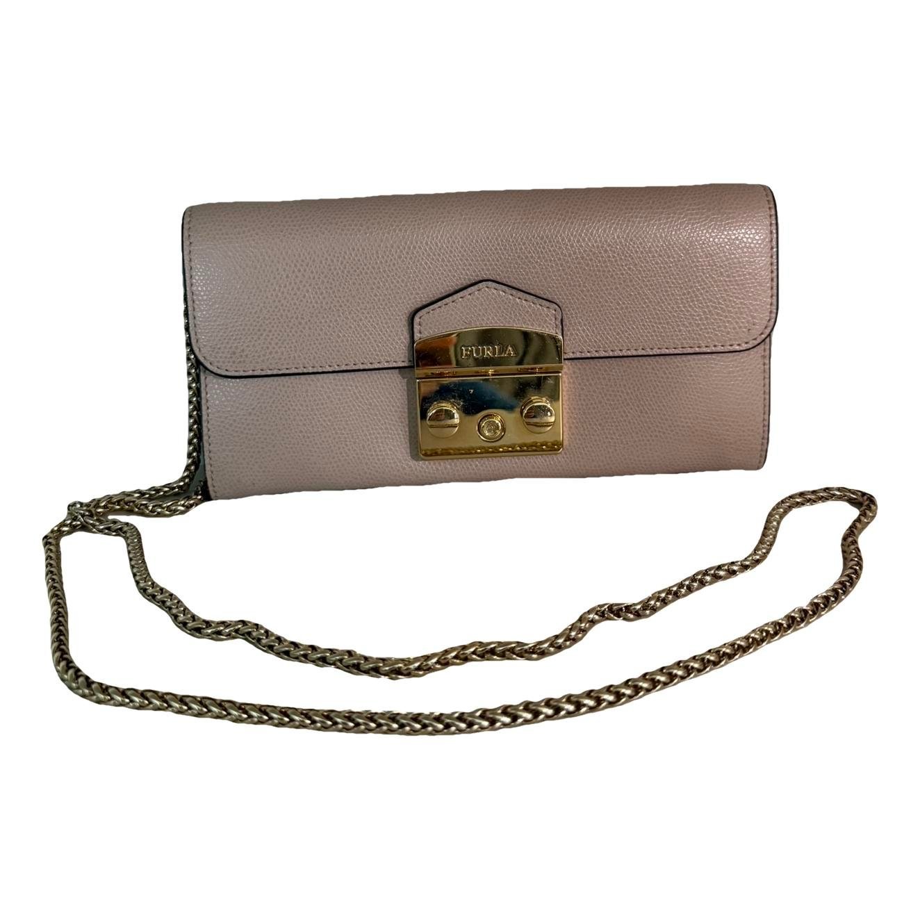 Leather clutch bag