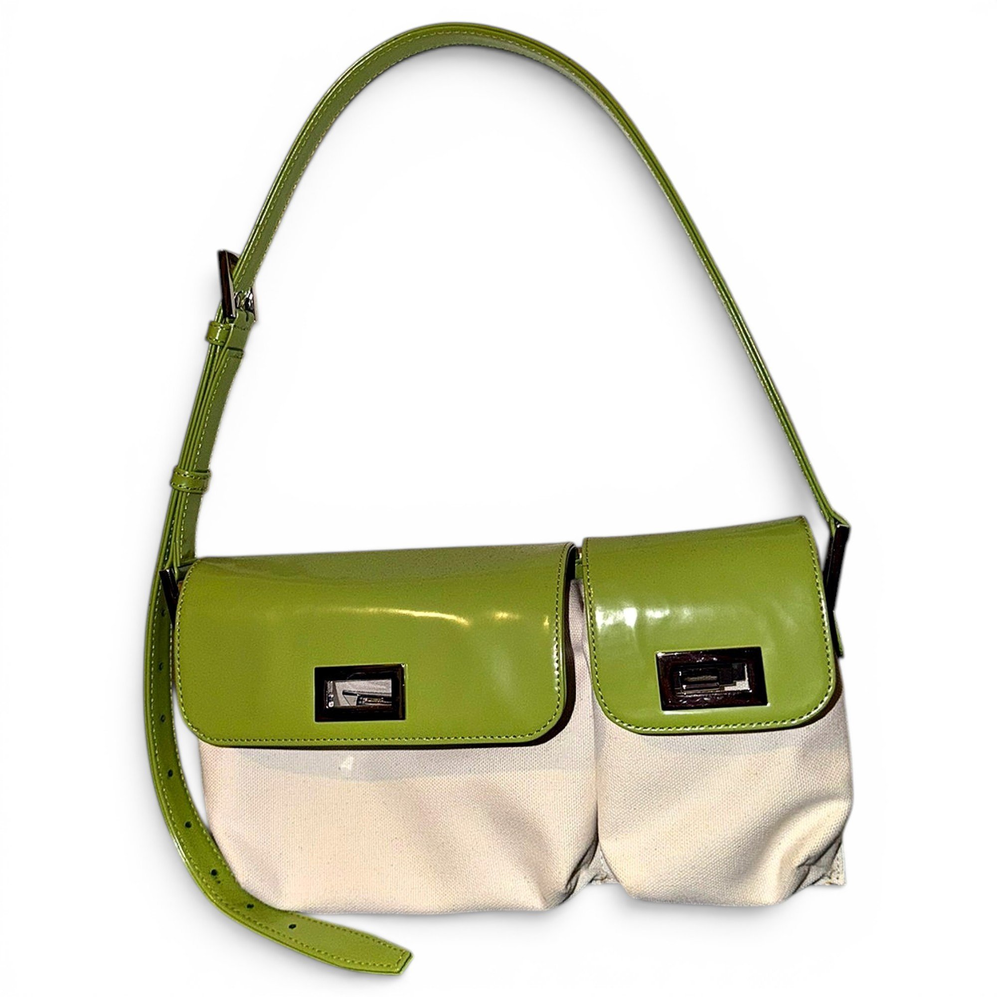 By Far Billy patent leather handbag