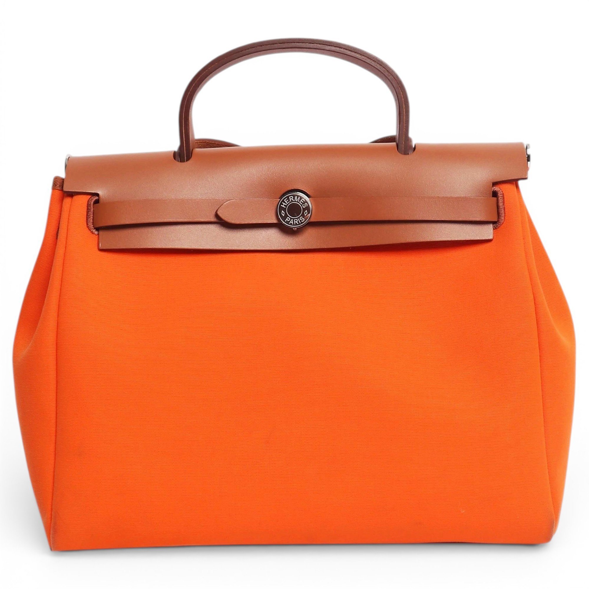 Hermes Herbag Handbag Orange