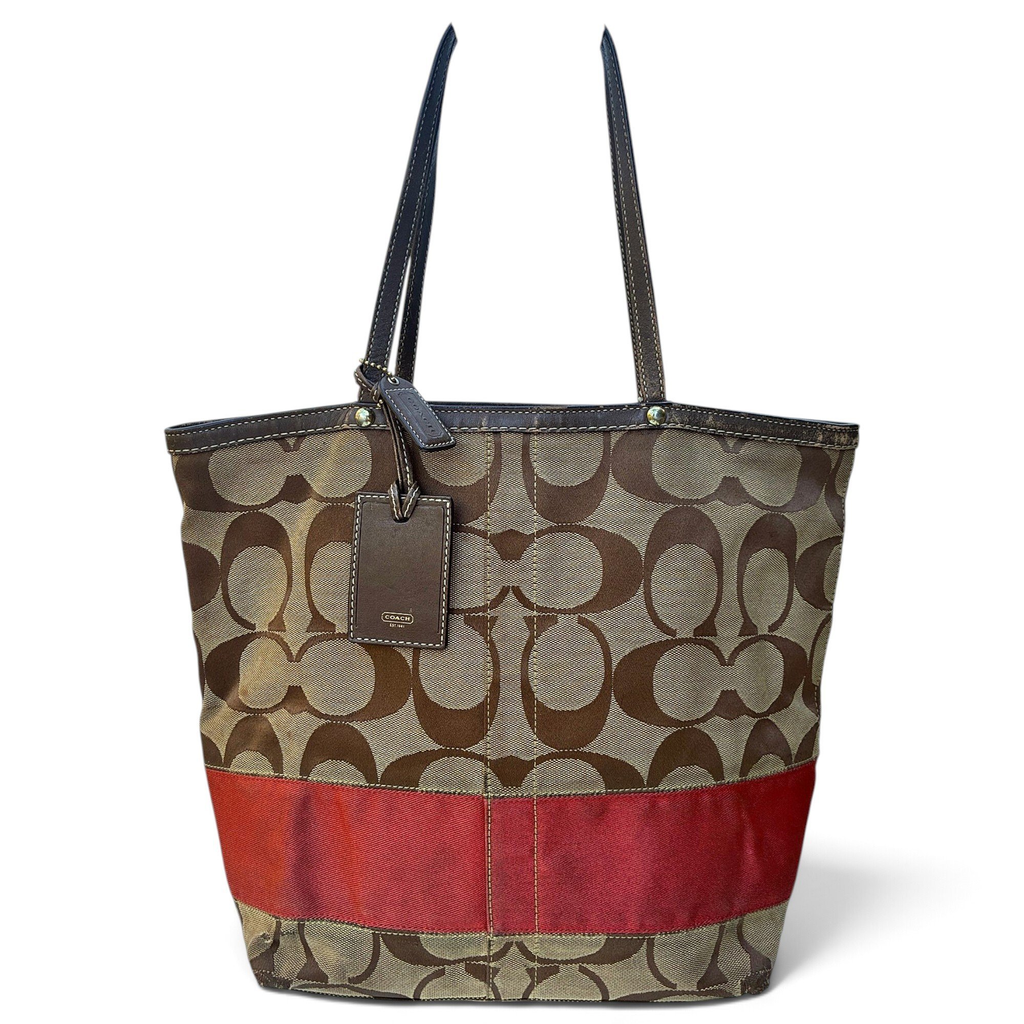 Coach Signature Sufflette cloth tote